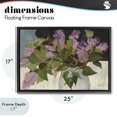 thumbnail image 4 of Stupell Industries Contemporary June Lilacs Bouquet Black Floating Frame Canvas Art, 25 x 17, by Katherine Lovell, 4 of 8