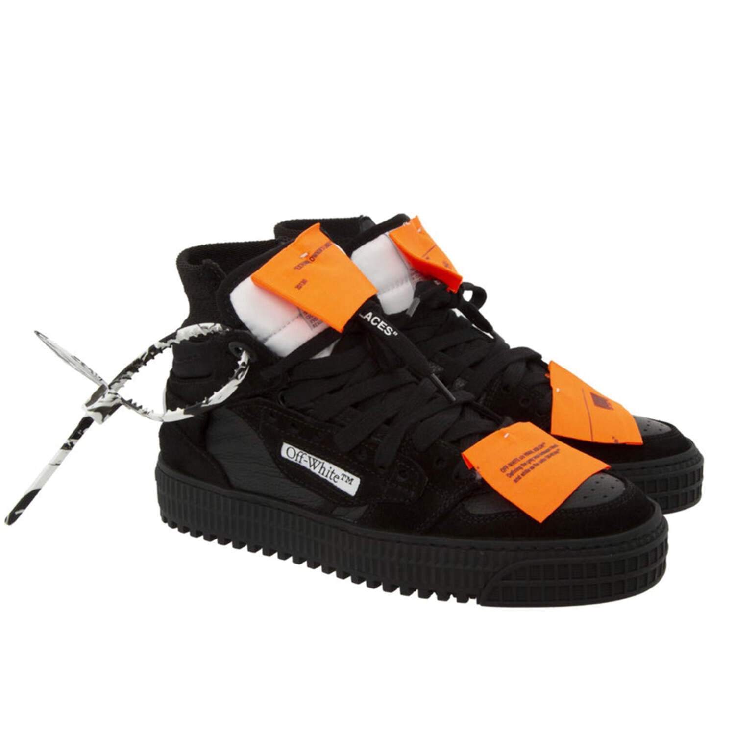 【関税&送料込み】Off-White 3.0 Off Court Sneakers Off-White Women's Court 3.0 High Top Leather Suede Sneakers