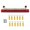 12 Terminal-Red, variant on Ground Power Distribution Block Bus Positive Insulated Busbar Terminal for Auto Car Boat