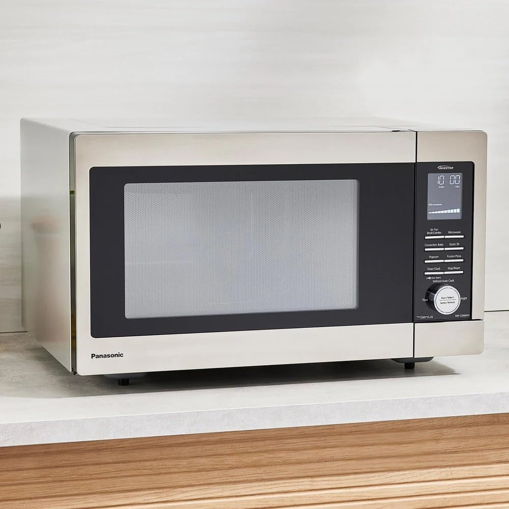Restored Panasonic NN-CD66NS HomeMADE 1.3 Cubic Ft. Countertop Microwave, 1200W MultiOven (Refurbished)