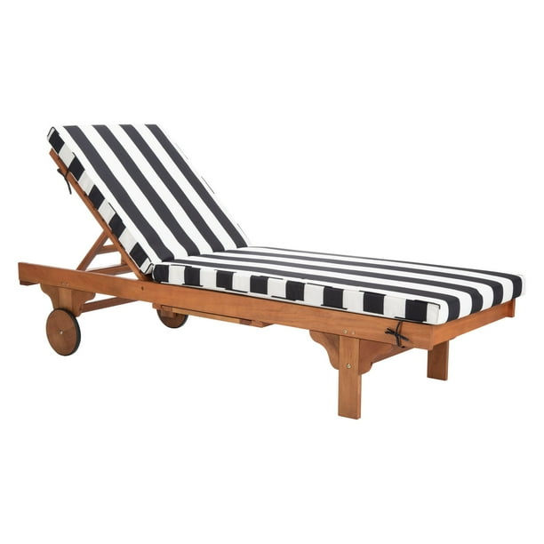 Safavieh Newport Outdoor Modern Chaise Lounge Chair with Cushion