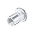 thumbnail image 5 of Unique Bargains M6 Rivet Nuts Aluminium Alloy Knurled Flat Head Threaded Insert Nut Silver 25Pcs, 5 of 5