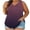 Purple, variant on Aboser Plus Size Tank Tops for Women Trendy Tie Dye T Shirts Loose Fit V Neck Tanks Breathable Soft Sleeveless Basic Tees Casual Beach Vacation Shirt