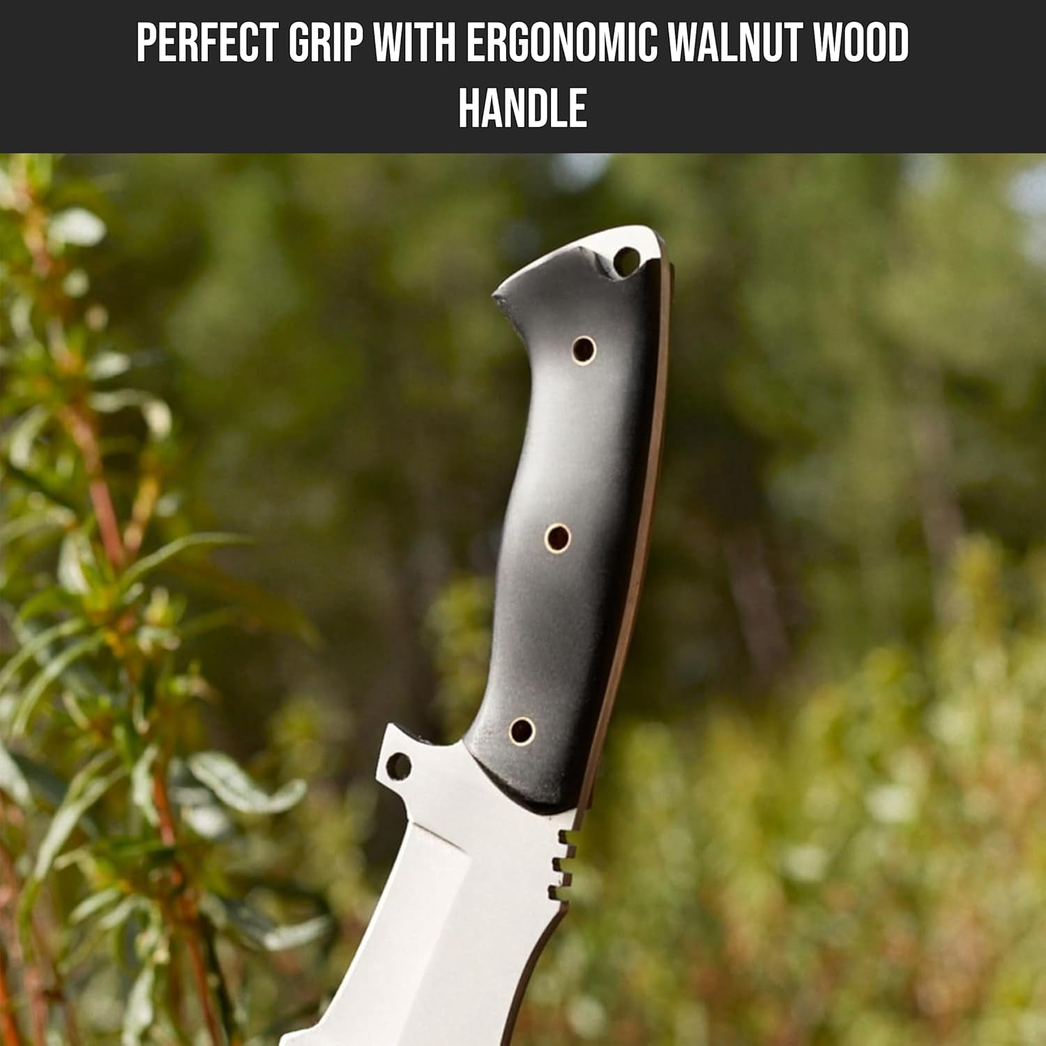 Handmade D2 Steel Tracker Knife 12" - Full Tang Fixed Blade - Micarta Handle & Leather Sheath - Bushcraft Outdoor Camping & Survival Hunting Knife - Collector Hunter Gifts