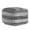 Gray, variant on Navy Stripes 22" x 22" x 16" Navy & Ivory Pouf
