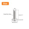 thumbnail image 2 of Unique Bargains M5x0.8x18mm 50Pack Metal Flat Round Head Screws Phillips Drive Machine Bolt, 2 of 5