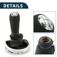 thumbnail image 4 of Pomo de cambio de marchas Unique Bargains con cubierta 5 velocidades para Renault Clio 2005-2014 plástico negro, 4 of 6