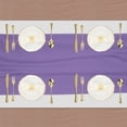 thumbnail image 3 of Caminito de mesa de gasa morado claro de 2 piezas 27.5" x 118" Caminito de mesa ligero y elegante Caminito de mesa romántico y transparente, 3 of 7