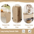 thumbnail image 5 of Extra Long Sofa Console Table for Entryway Living Room, 78-Inch Farmhouse Wood Behind Couch Table, Rectangular Accent Console with Wooden Double Base for Hallway Foyer Entrance, Light Oak, 5 of 7