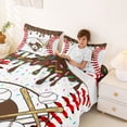 thumbnail image 3 of Erosebridal Kids Baseball Sport Bed Sheets,Boys Ball Gamer King Sheets For Ice Cream Baseball Lover 4pcs, 3 of 6