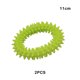 thumbnail image 5 of Methold Anillo de entrenamiento de juguete interactivo de 2 piezas, disco de limpieza, entretenimiento, anillos de mordida para interiores, dulce regalo, Suministros para perros Verde 11cm Methold PT004558-04, 5 of 6