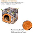 thumbnail image 4 of Cálida cama para hámster y conejillo de indias, casa para erizos, casa de felpa, nido para pájaros, hamaca colgante en invierno para evitar que los animales pequeños entren en cuevas, 20*20*20cm Sincero Electrónica, 4 of 5