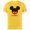 Yellow, variant on Disney Mickey Mouse Red Shorts Icon Hubby Husband Family- Short Sleeve Cotton T-Shirt for Adults - Customized-Black