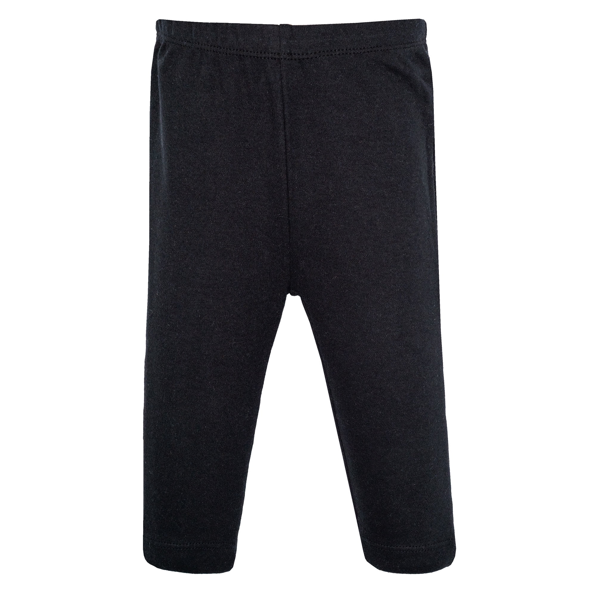 Hudson Baby Girl Cotton Pants and Leggings, Black Toile Pink Bows, 3-6 Months