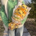 thumbnail image 2 of Lindo gato Garfield de peluche, juguete de peluche, adorable gato de dibujos animados, ramo de flores, regalos creativos para el día de San Valentín, Navidad y graduación, 2 of 5