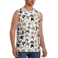 thumbnail image 2 of Haiem Men's Cute Cats Print Tank Tops Summer Sleeveless Cut Off Workout T-Shirts Fitness Vest Athletic Undershirts-XX-Large, 2 of 8