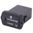 thumbnail image 3 of Contador de horas mecánico de CC de 6-80 V para generadores de motores diésel y gasolina, barcos a motor HM002, 3 of 7