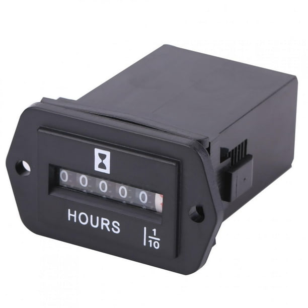 Medidor De Horas, Medidor De Horas Mecánico DC 6-80 V Para Motor De Gasolina, Generador, Barco A Motor