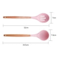 thumbnail image 2 of Utensilios de cocina del silicón de la cocina, sistema del utensilio de cocina de 2 piezas, utensilios de cocina de madera fáciles de limpiar, 2 of 5