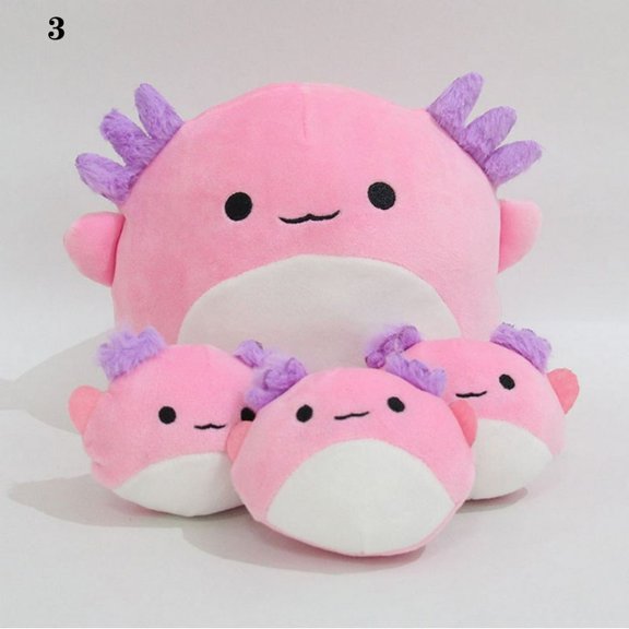 MesaSe 4 Pièces Peluche pour Enfants Ensemble de Jouets Animaux Mignons Cadeaux Garçon et Filles pour l'Anniversaire de Noël d'Halloween