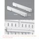 thumbnail image 1 of Estantes de Panel organizador de pared sin perforación para sala de jugadores, baño, cocina, estante de almacenamiento, organizador, accesorios de tablero perforado, 1 of 5