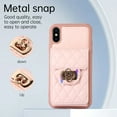thumbnail image 5 of Wallet Case Designed for iPhone XS, iPhone X, with 6 Card Holder Slots RFID Blocking Shoulder Wallet Case Crossbody Strap Shockproof Leather Kickstand Phone Case For iPhone X/XS, Pink, 5 of 11