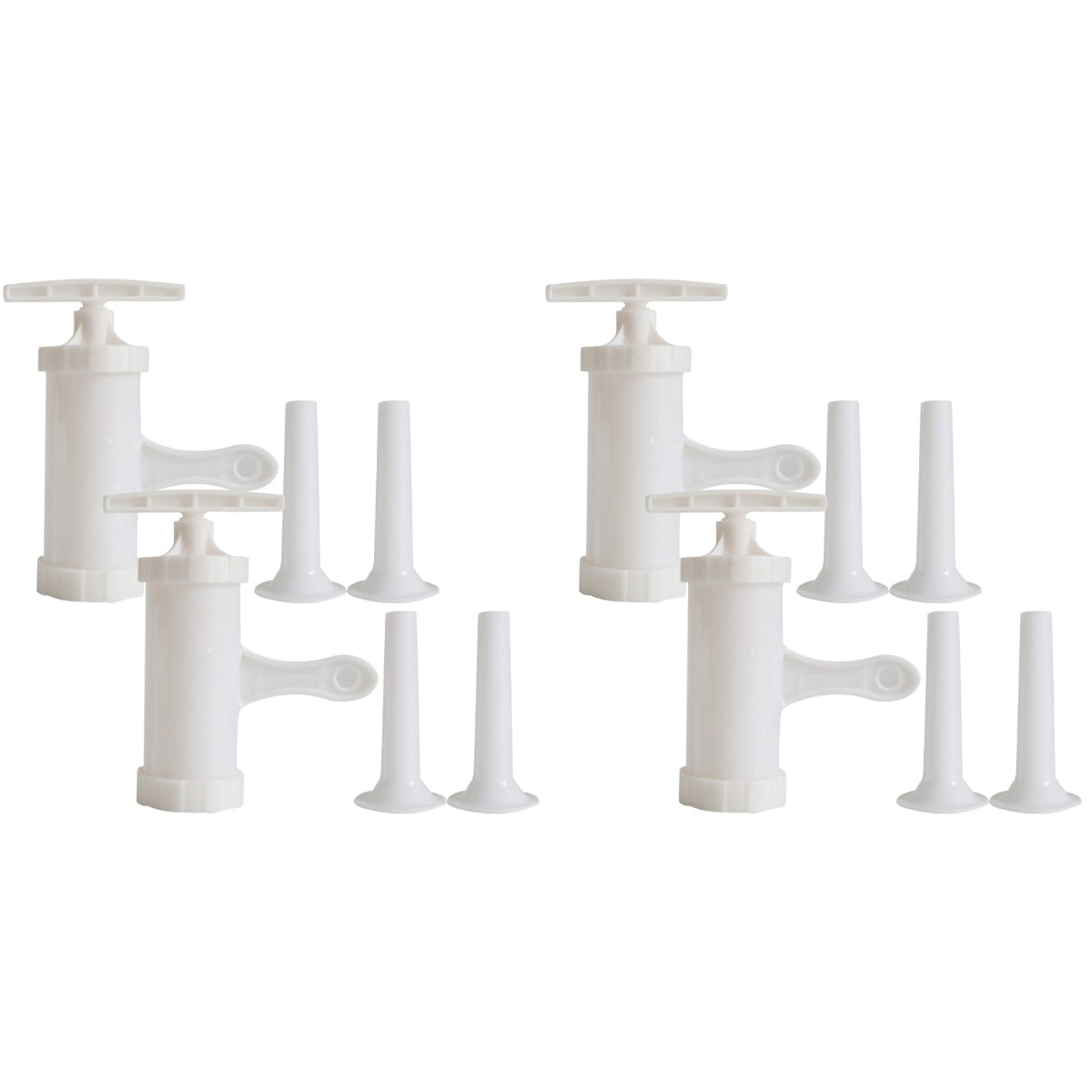 Bestonzon 2 Sets of Manual Sausage Stuffer Handheld Sausage Machine