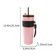 thumbnail image 3 of Termo de acero inoxidable de gran capacidad, portátil, con pajita y cuerda, para exteriores, botella de agua deportiva con tapa de silicona., 3 of 6