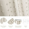 Siiluminisoy Extra Long Beige Shower Curtains, HeavyDuty Mold/Mildew