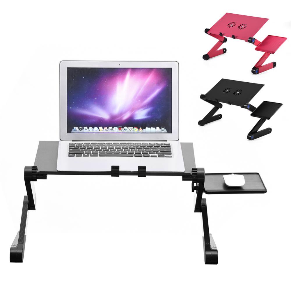 Tbest 360° Adjustable Foldable Laptop Desk Table Stand Holder w