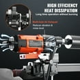 thumbnail image 5 of VEVOR Diamond Core Drilling Machine, 10in Wet Concrete Core Drill Rig with Stand Wheels, 750RPM Speed & 1-1/4" Thread & Lifting Handle,10in Drilling Diameter for Concrete Brick Block Stone,2500W, 5 of 9