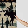 thumbnail image 3 of Autua Moose Trees Rug Pattern Bathroom Shower Curtain Set with Hooks, Premium Polyester Fabric Waterproof Shower Curtain for Bathroom Decoration 69"x72, 3 of 7