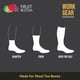 thumbnail image 3 of Calcetines Fruit of the Loom acolchados de algodón Work Gear, paquete de 10 pares, 3 of 3
