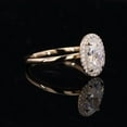 thumbnail image 2 of Cora Jewellery 2.5CT Oval Moissanite Ring, Halo Engagement Ring For Women, 14K Yellow Gold, 2 of 5