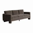 thumbnail image 2 of CRO Decor Gray Fabric Swivel Sofa with Ergonomic Support Modern Armchair, 2 of 5