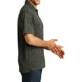 thumbnail image 3 of Mafoose Men's PosiCharge Electric Heather Polo Grey- Black Electric 3X-Large, 3 of 5