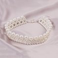 thumbnail image 4 of LYMAYTER Collier de Perles en Fausse Fourrure pour Femmes, Ras du Cou Multi-Couches - Luxe, 4 of 6