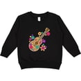 thumbnail image 2 of Inktastic Acoustic Guitar with Colorful Flowers Toddler Sweatshirt, 2 of 4