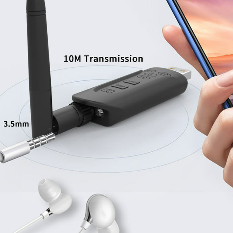  UGREEN USB Audio Transmitter, Bluetooth 5.3 Adapter for  Connecting Bluetooth Headphones to PS5, PS4, Switch, PC, Wireless Audio  Adapter with aptX AD, Included Mini Mic (Plug & Play) : Electronics