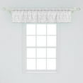 thumbnail image 2 of Ambesonne Damask Grey Window Valance, Muted Curls and Dots, 42" x 12", Pale Grey and White, 2 of 3