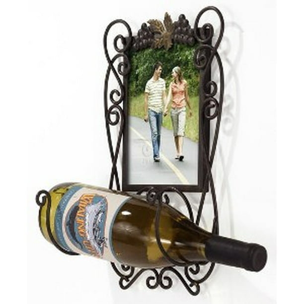 5X7 Single Wine Bottle Holder Picture Frame