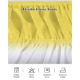 thumbnail image 5 of Gradient Color Bed Skirt Yellow to White Greyish Bed Skirts California King Size 16 Inch Drop, Wrap Around Dust Ruffle&nbsp;Bedskirt with Adjustable Elastic Belt for Queen Size Beds, 5 of 7
