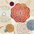 thumbnail image 2 of Charron, Veronique 26x26 White Modern Wood Framed Museum Art Print Titled - Abstract Bouquet I, 2 of 4
