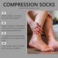 thumbnail image 4 of 1-6pcs HOUKEA HK-B05-0048-01 1Pc Foot Care Socks Compression Support for Circulation Improvement / A, 4 of 5