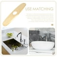 thumbnail image 4 of 5 Pieces Faucet Panel Tub Kitchen Sink Hole Cover Decor Plate Home outside Water, 4 of 6