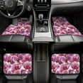 thumbnail image 5 of Balery Orchids Flowers Pattern 4-Piece Floor Mats, Heavy-Duty Rubber Liners, Anti-Slip Design, All-Season Automotive Protection, Vehicles, Cars, Trucks, and SUVs, 5 of 5
