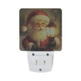 thumbnail image 2 of Santa Claus Holding Lamp in Snow Christmas LED Night Light with Smart Sensor Plug Into Wall Dusk to Dawn 2 packs, 2 of 7