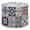 Color 4, variant on Mexican Talavera Lampshades 2 Pack Vintage Floral Tile Patterns Warm Earthy Tones 13"x13"x10" Light Shade for Table Lamps Floor Lamp Shades Lampshade Replacement Easy Assembly