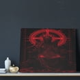 thumbnail image 3 of Lsque Red Gothic Skeleton Throne Print Wall Art – Decorative Picture for Living Room, Bedroom, and Office (Horizontal), 3 of 6