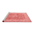 thumbnail image 2 of Ahgly Company Machine Washable Indoor Rectangle Abstract Red Modern Area Rugs, 5' x 8', 2 of 4